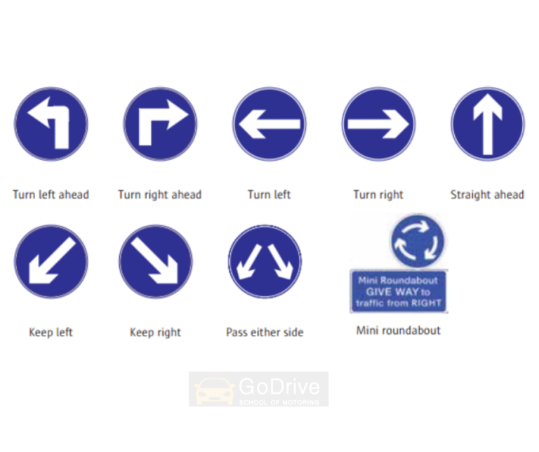 Mandatory Signs at Junctions