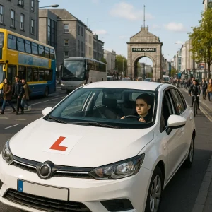 cover photo -Eyre Square on the driving test