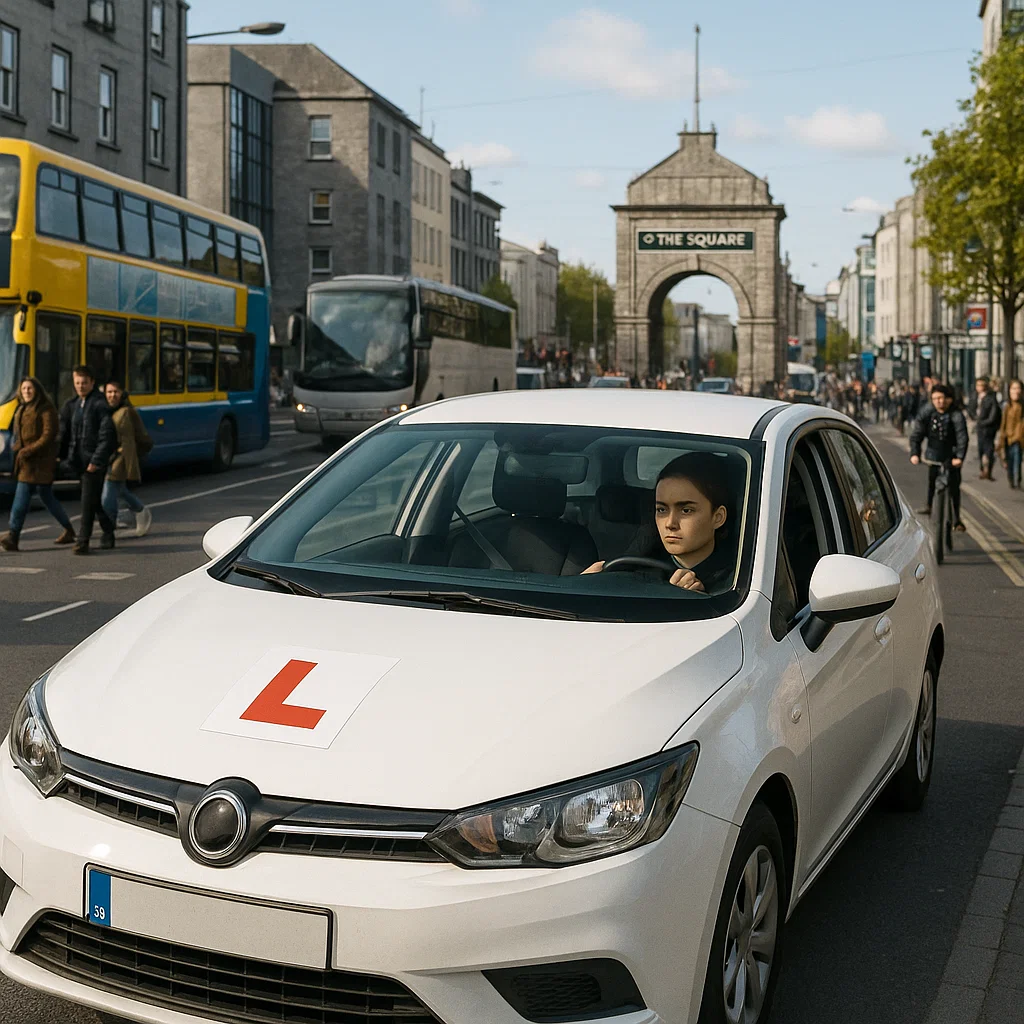 cover photo -Eyre Square on the driving test