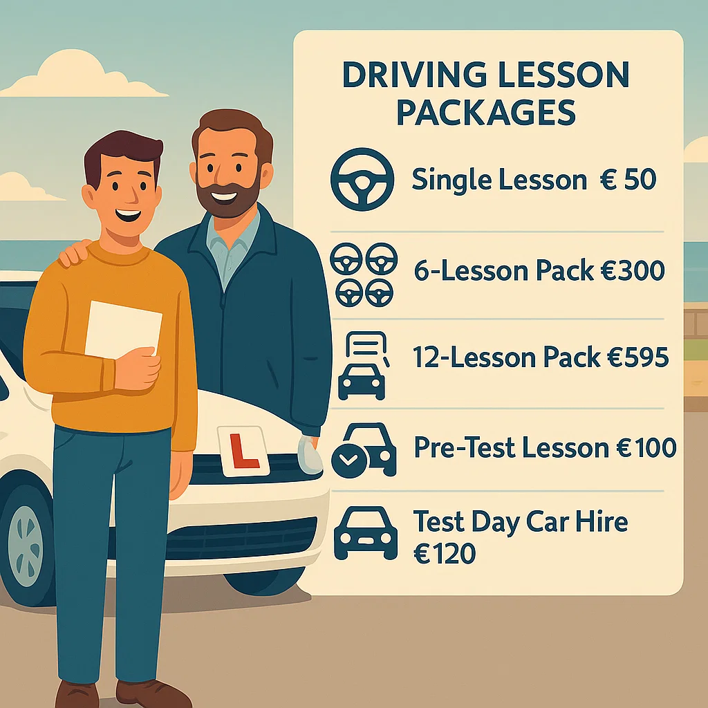 Pricing Packages for Salthill Driving Lessons