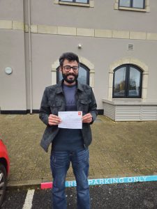 Yash on passing his Driving Test with GoDrive School of Motoring