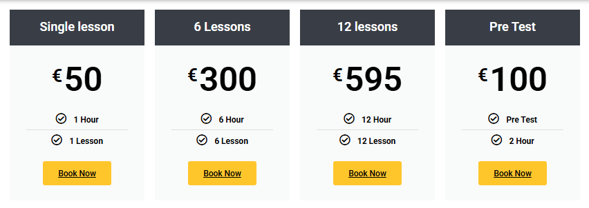 go drive's driving lessons price