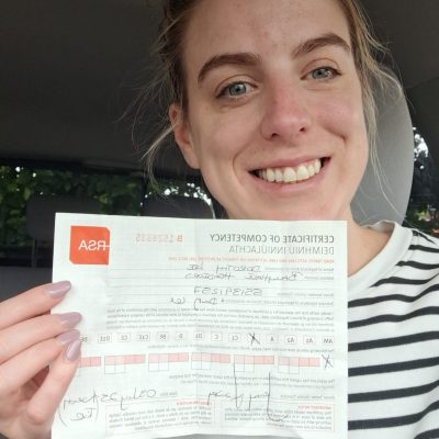 dorothy passed her driving test